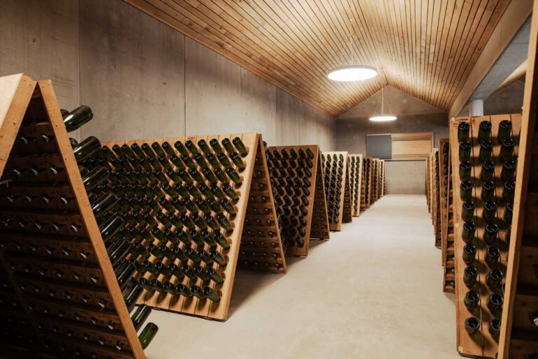 Schaumwein Lagerung